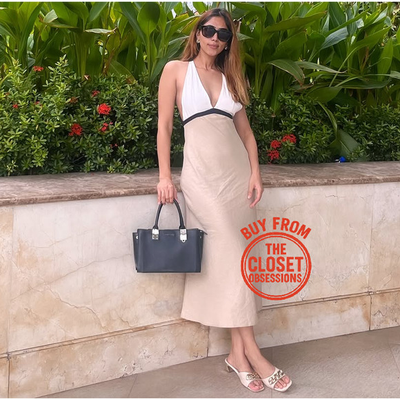 ZARA BLOGGER FAVE!!! Open Back Midi Dress NWT - Picture 10 of 16